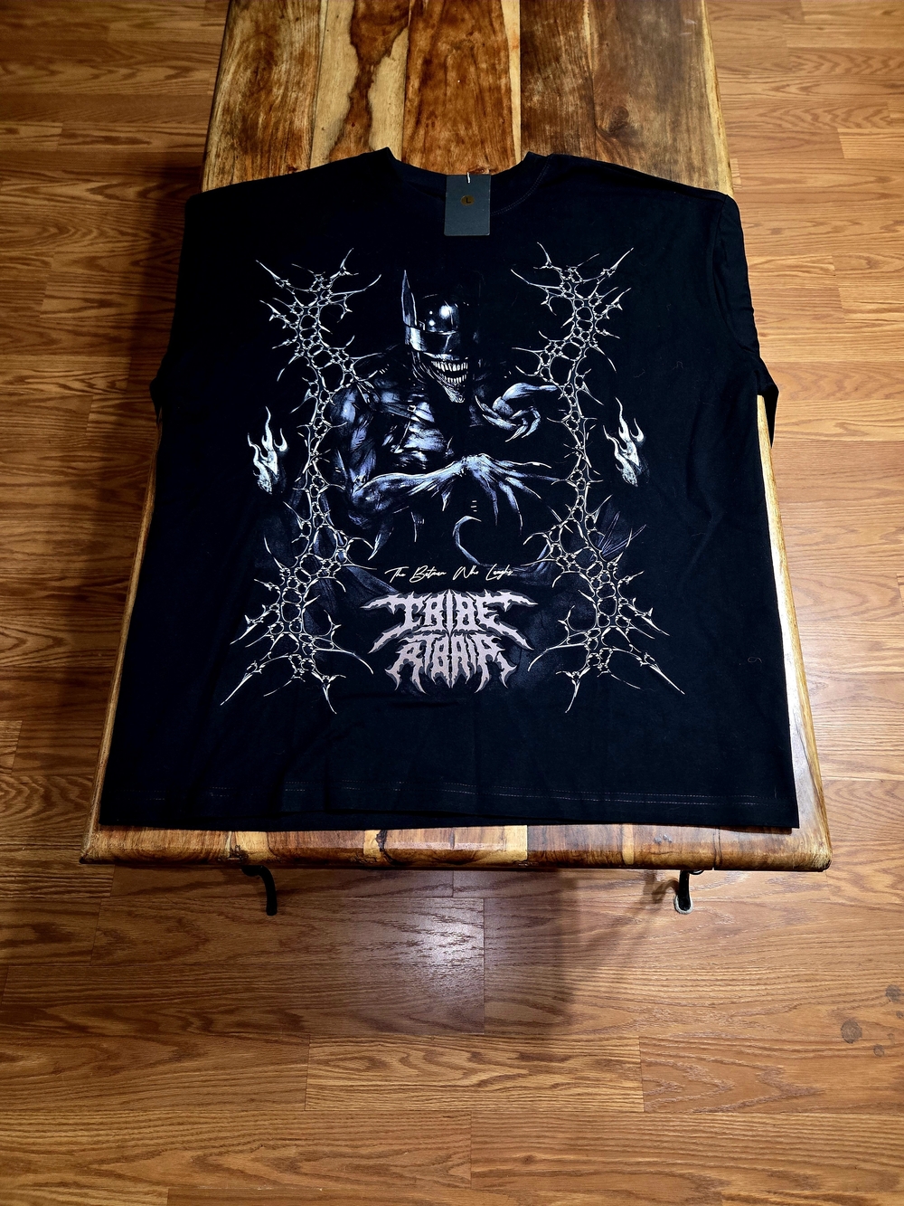 Deshire/Batman "DCeased" Collab Men's Black Graphic Tee. Size Large